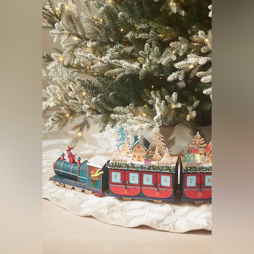 Festive Holiday Train Decoration